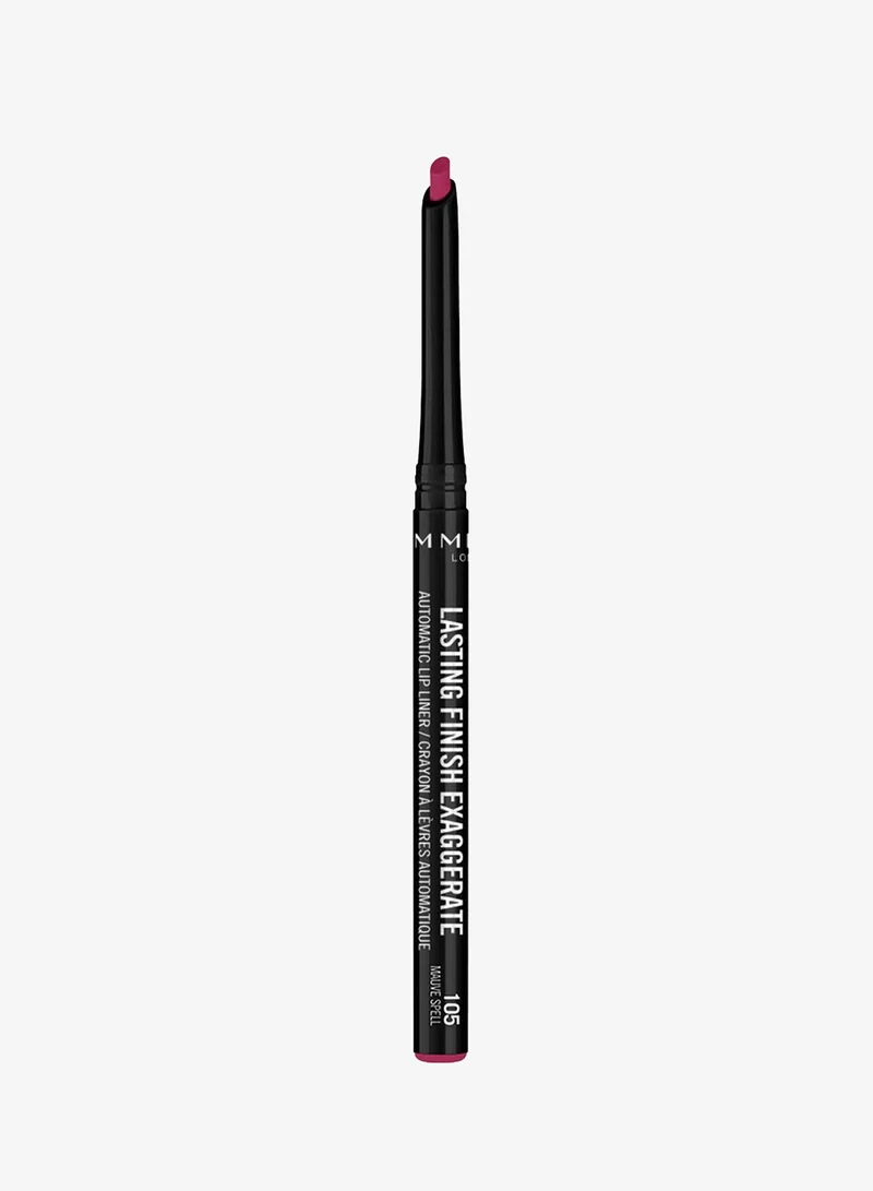 RIMMEL LONDON Rimmel Long Lasting Finish Exaggerate Automatic Lip Liner – 105 – Mauve Spell, 0.25g